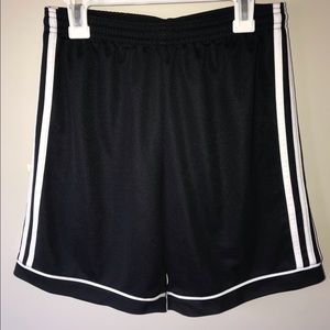 Adidas black soccer shorts